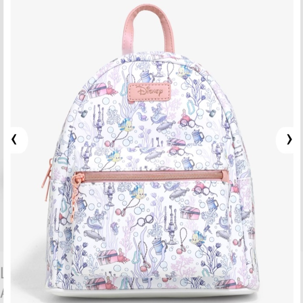 LOUNGEFLY DISNEY THE LITTLE MERMAID Ariel’s Grotto MINI BACKPACK! - Picture 4 of 7